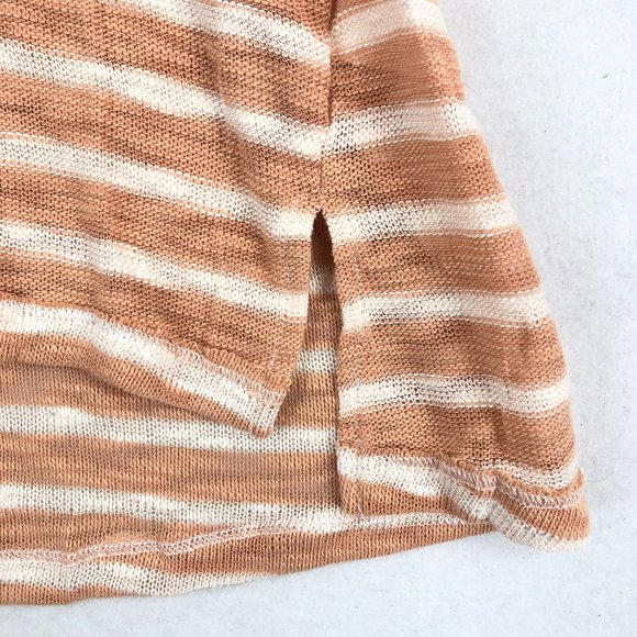 Weekend Suzanne Betro NWT Women's Plus Size 1X Coral White Ruffle Sleeve Tunic - Picture 4 of 10